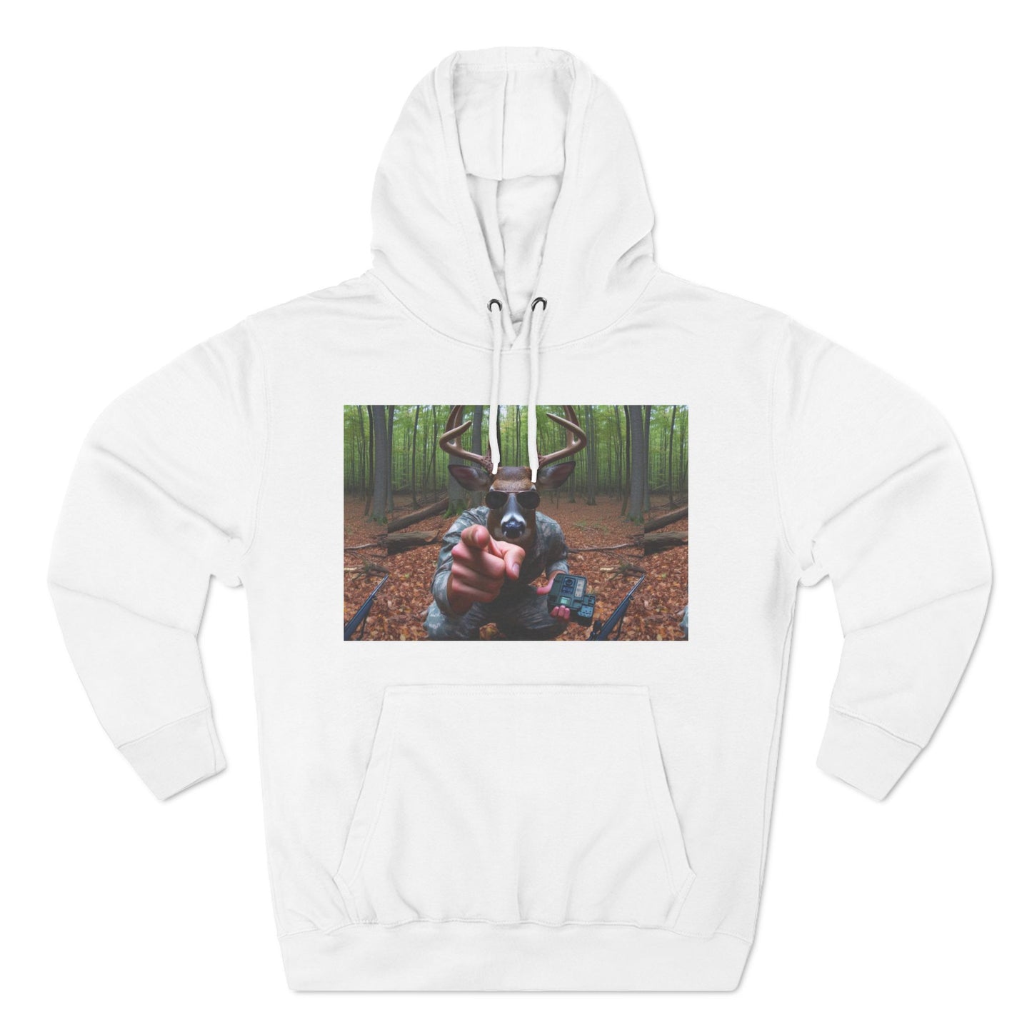 Three-Panel Fleece Hoodie