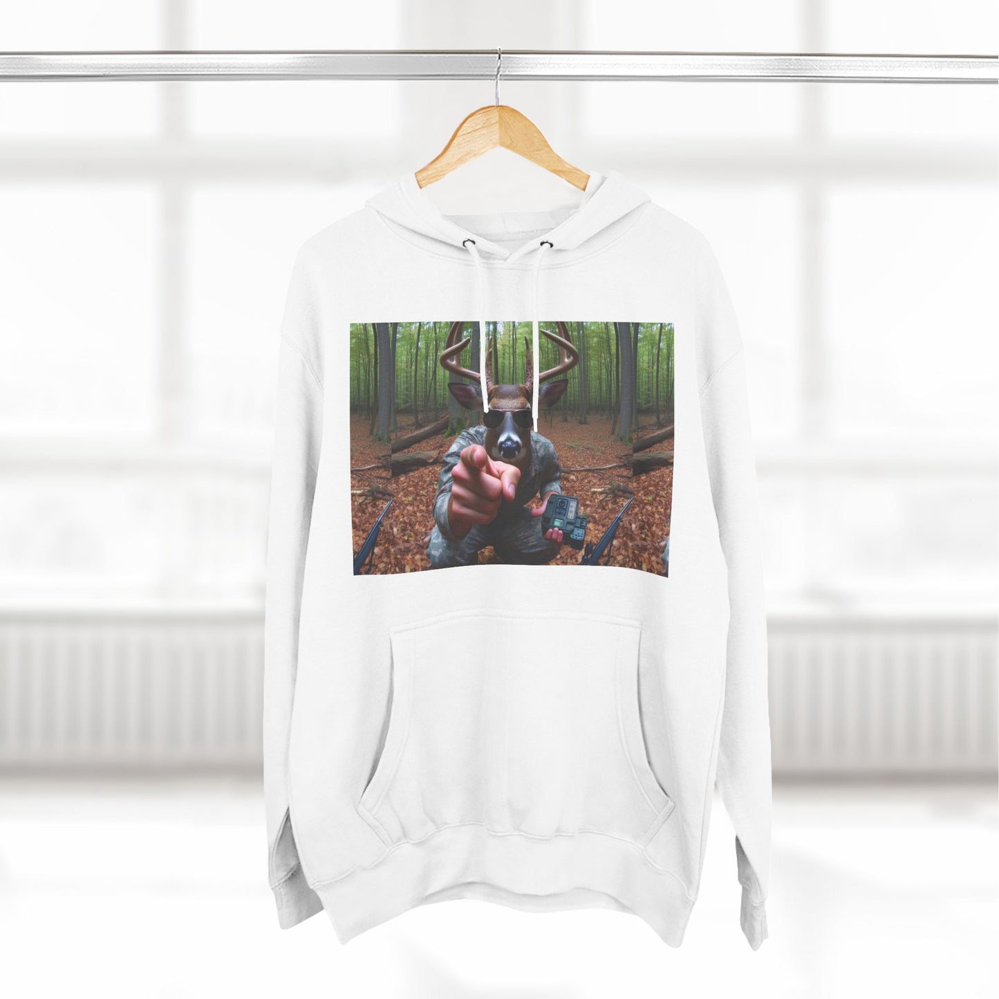 Three-Panel Fleece Hoodie